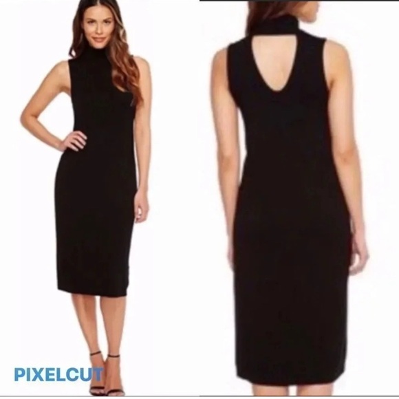 Splendid Dresses & Skirts - NWT Splendid Mock Neck Knee-Length/Midi Cut-Out Black Tank Dress Women’s Size XS